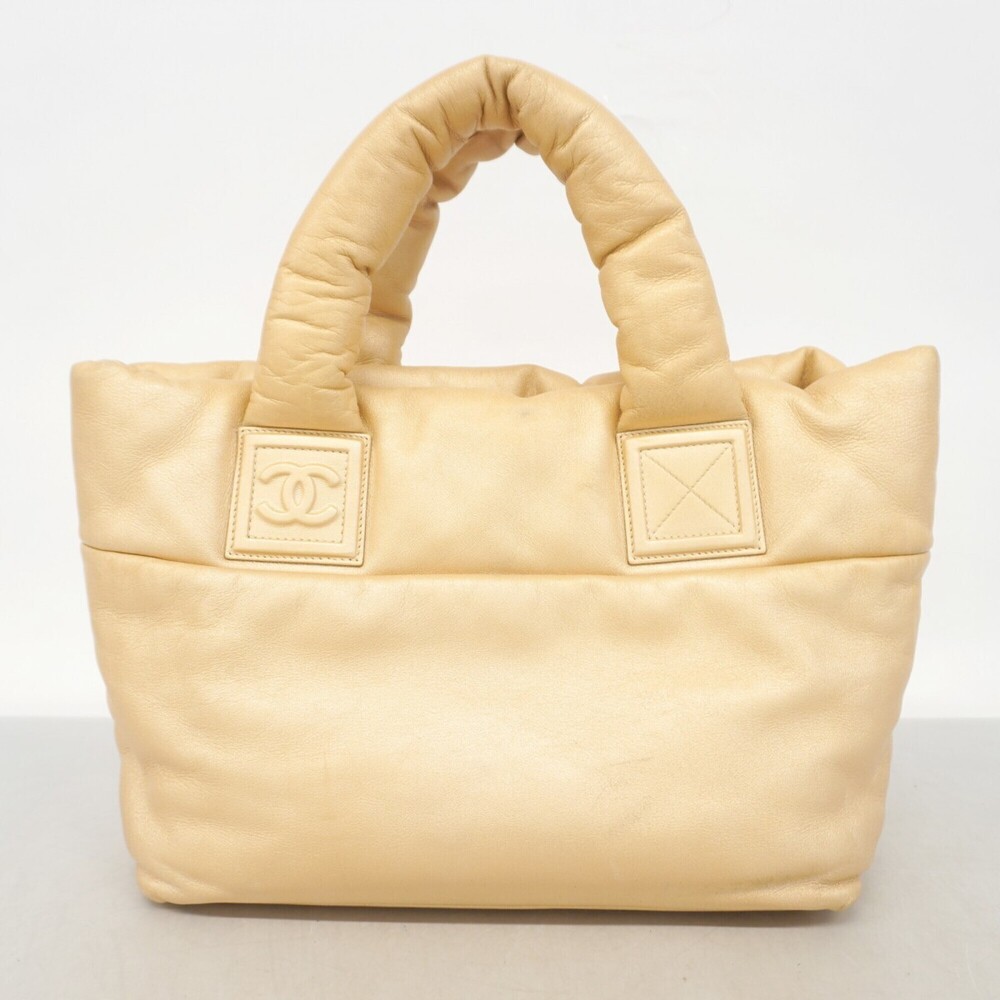 CHANEL Gold Leather Tote Bag - Picture 11 of 12